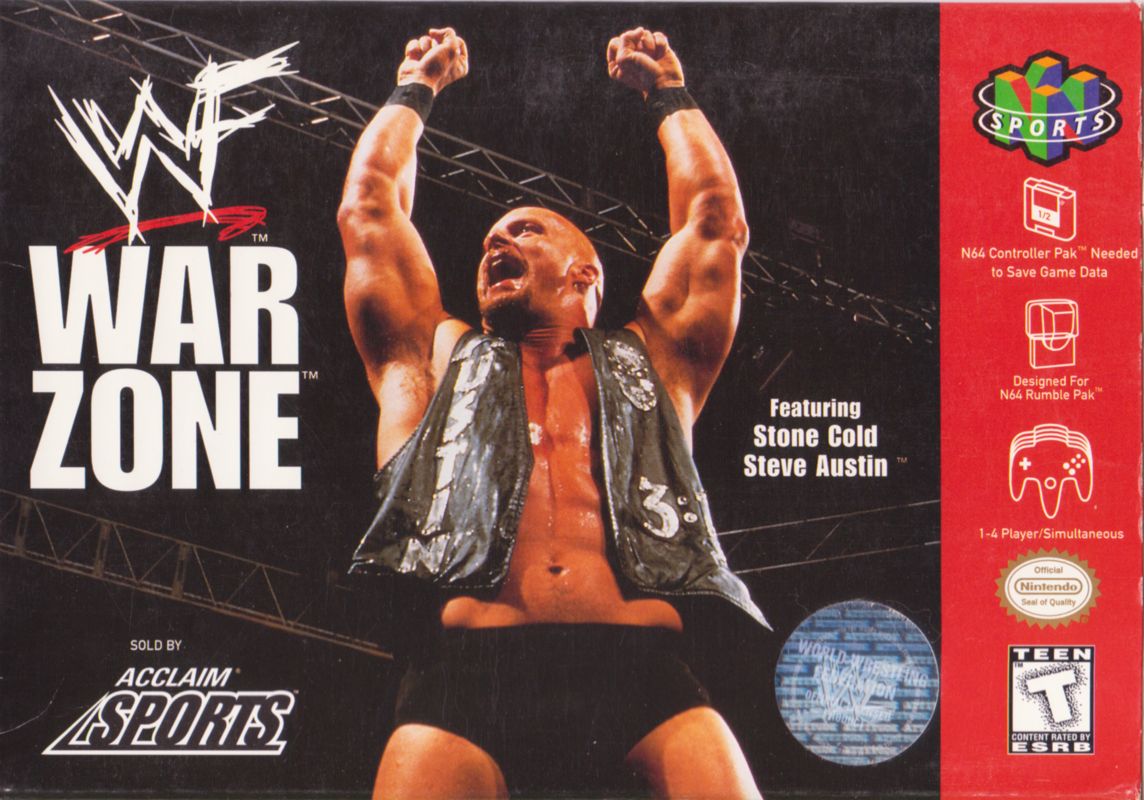 WWF War Zone box art for Nintendo 64